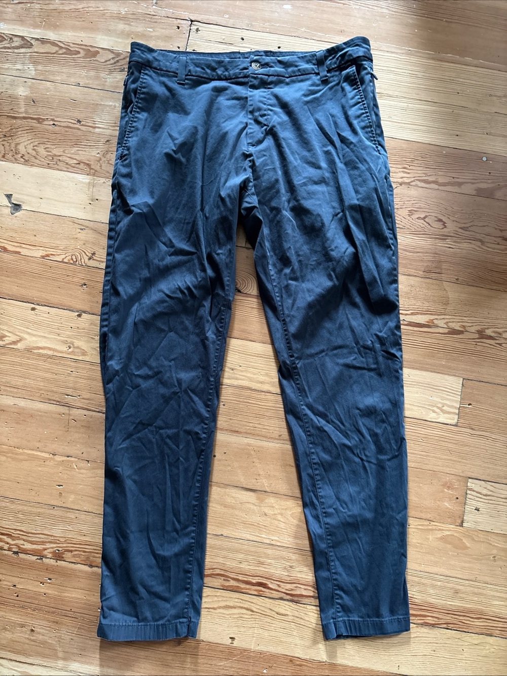 Birddogs Pants Men's 36 X 32 Performance Stretch Chinos Navy Lined